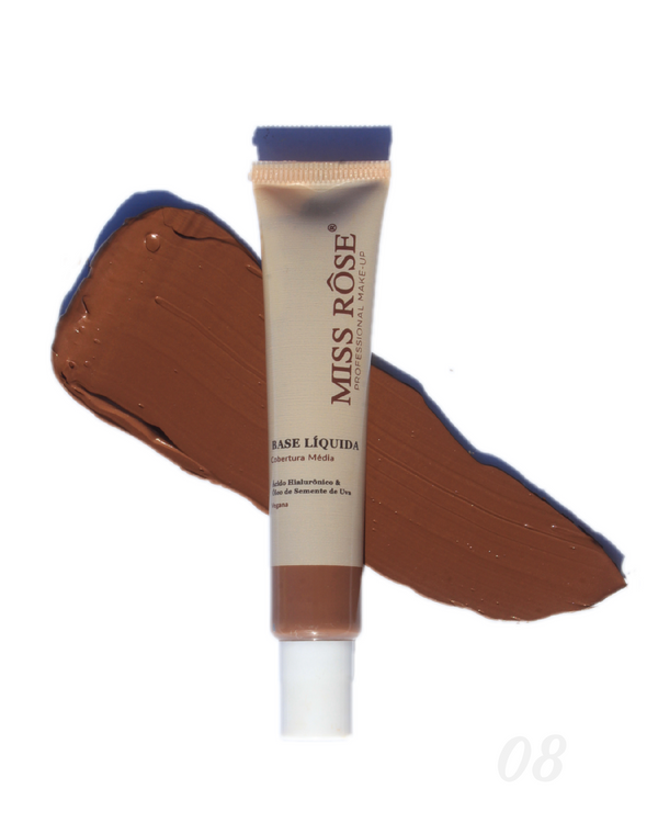 Base Líquida Cobertura Média - Miss Rôse - Miss Rôse Brasil