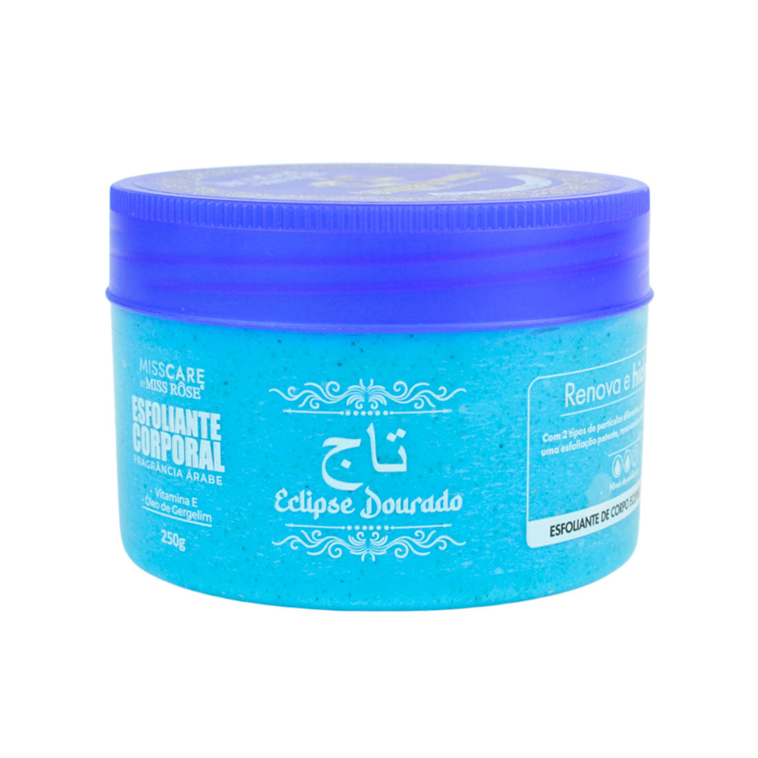 Esfoliante Corporal Fragrância árabe Eclipse Dourado - Miss Rôse - Miss Rôse Brasil