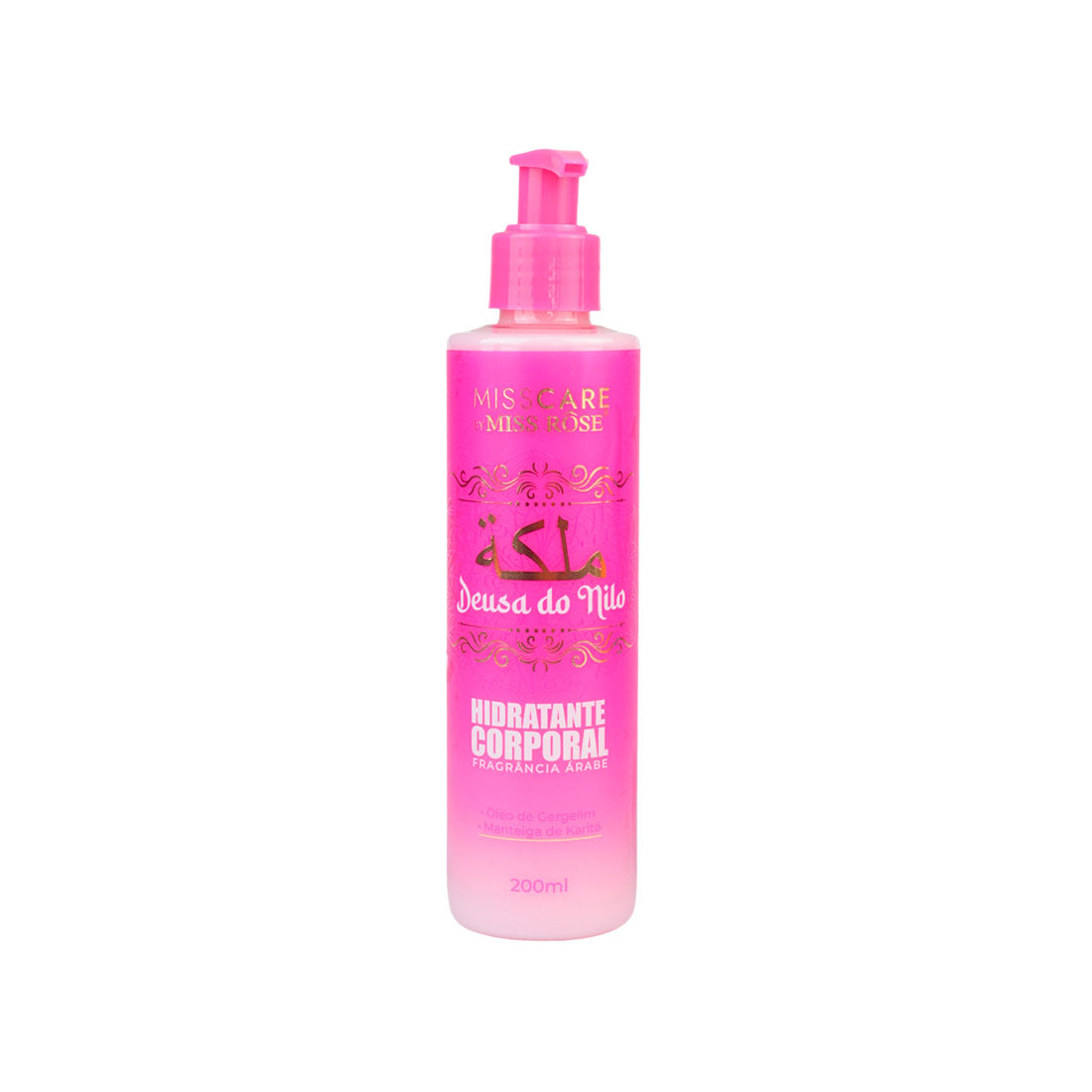 Hidratante Corporal Árabe Deusa do Nilo Dourado - Miss Rôse - Miss Rôse Brasil