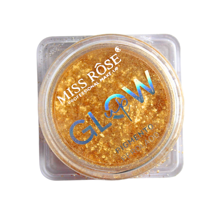 Pigmento Perolado Glow Up cor 03 Dourado - Miss Rôse