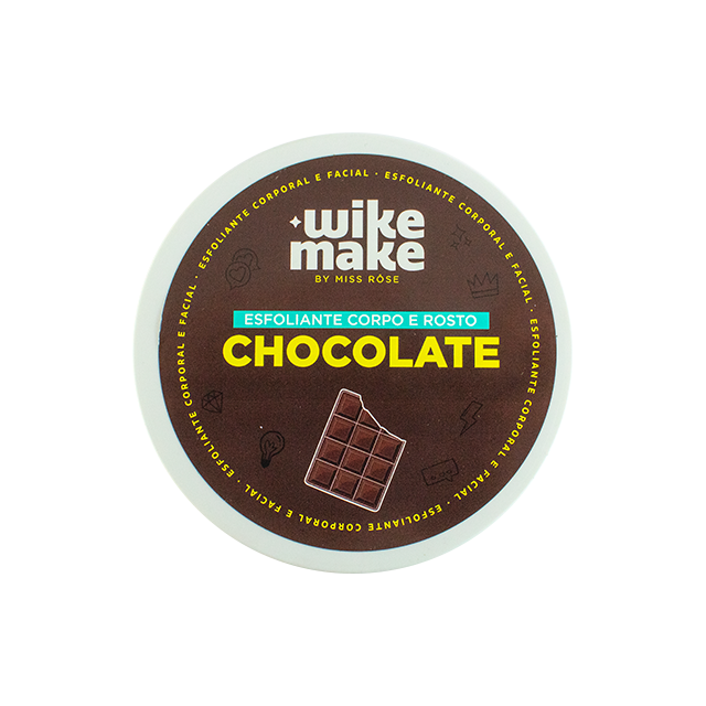 Esfoliante corpo e rosto Chocolate Wike Make By Miss Rose - Miss Rôse Brasil
