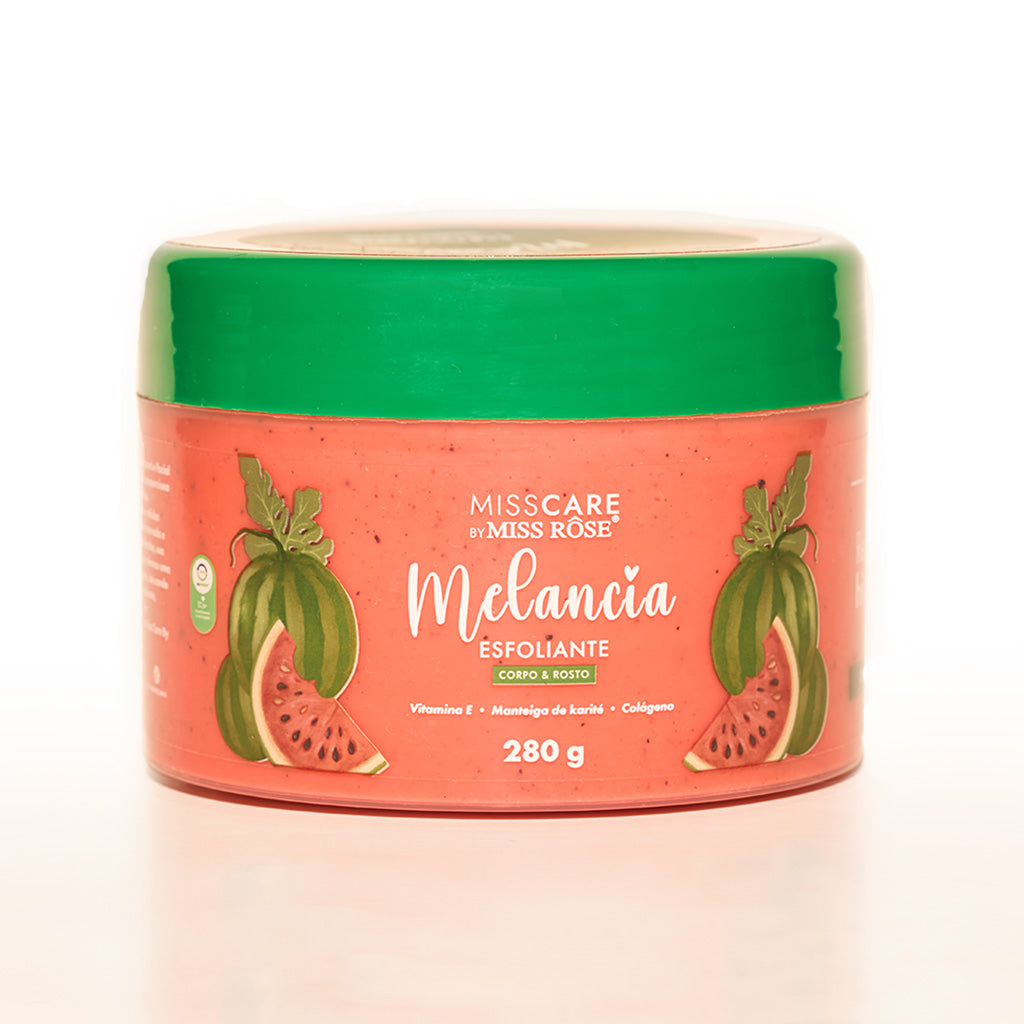 Esfoliante Corpo e Rosto Melancia - Miss Rôse - Miss Rôse Brasil