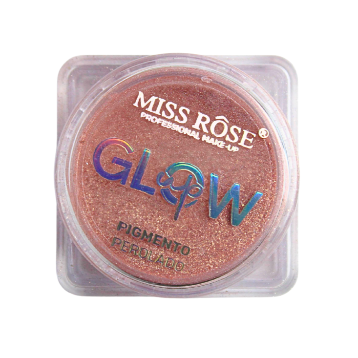 Pigmento Perolado Glow Up cor 02 Rose - Miss Rôse