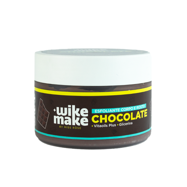 Esfoliante corpo e rosto Chocolate Wike Make By Miss Rose - Miss Rôse Brasil