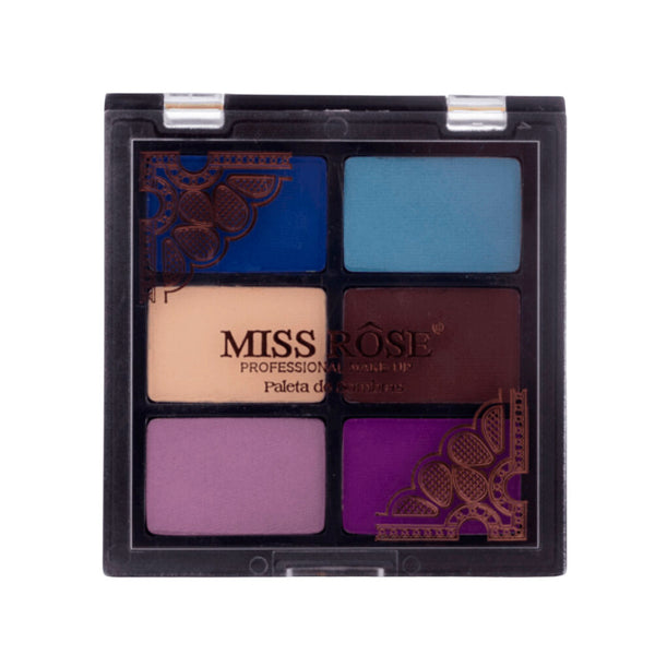 Paleta de Sombras 6 cores Renda cor 1 Miss Rôse - Miss Rôse Brasil