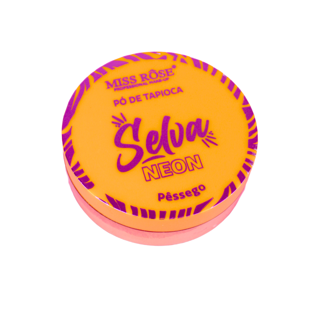 Pó Solto de Tapioca Selva Neon Pêssego - Miss Rôse - Miss Rôse Brasil