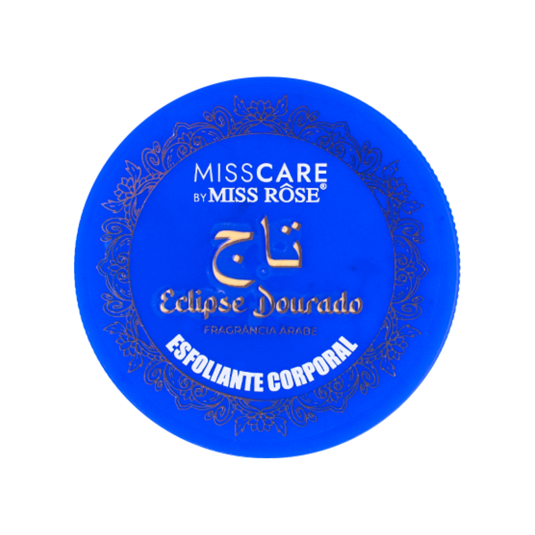 Esfoliante Corporal Fragrância árabe Eclipse Dourado - Miss Rôse - Miss Rôse Brasil
