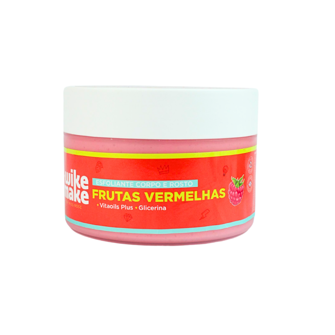 Esfoliante Corpo e Rosto Frutas Vermelhas - Wike Make By Miss Rôse. - Miss Rôse Brasil