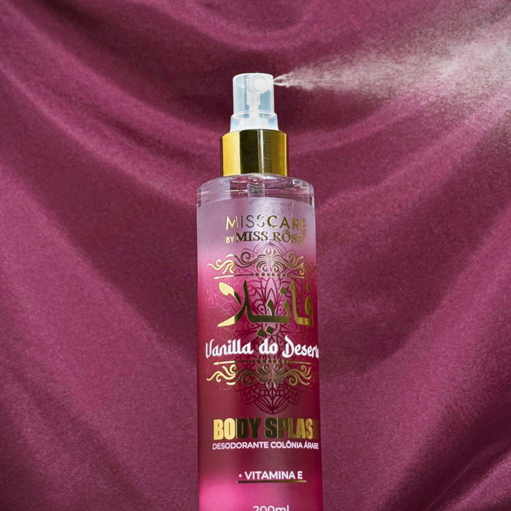 Body Splash Àrabe Vanilla do Deserto - Miss Rôse - Miss Rôse Brasil
