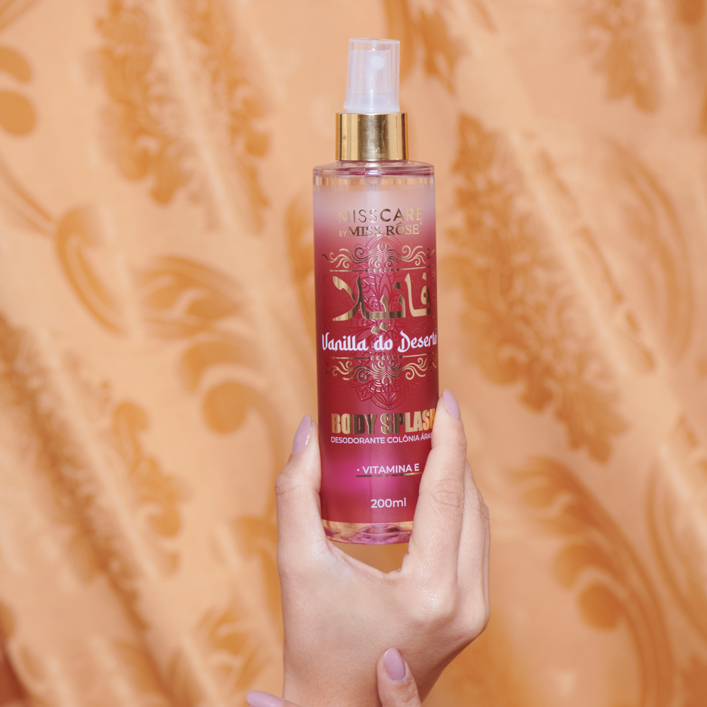 Body Splash Àrabe Vanilla do Deserto - Miss Rôse - Miss Rôse Brasil