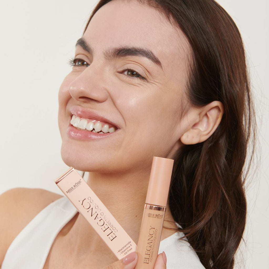 Corretivo Líquido Elegancy - Miss Rôse - Miss Rôse Brasil