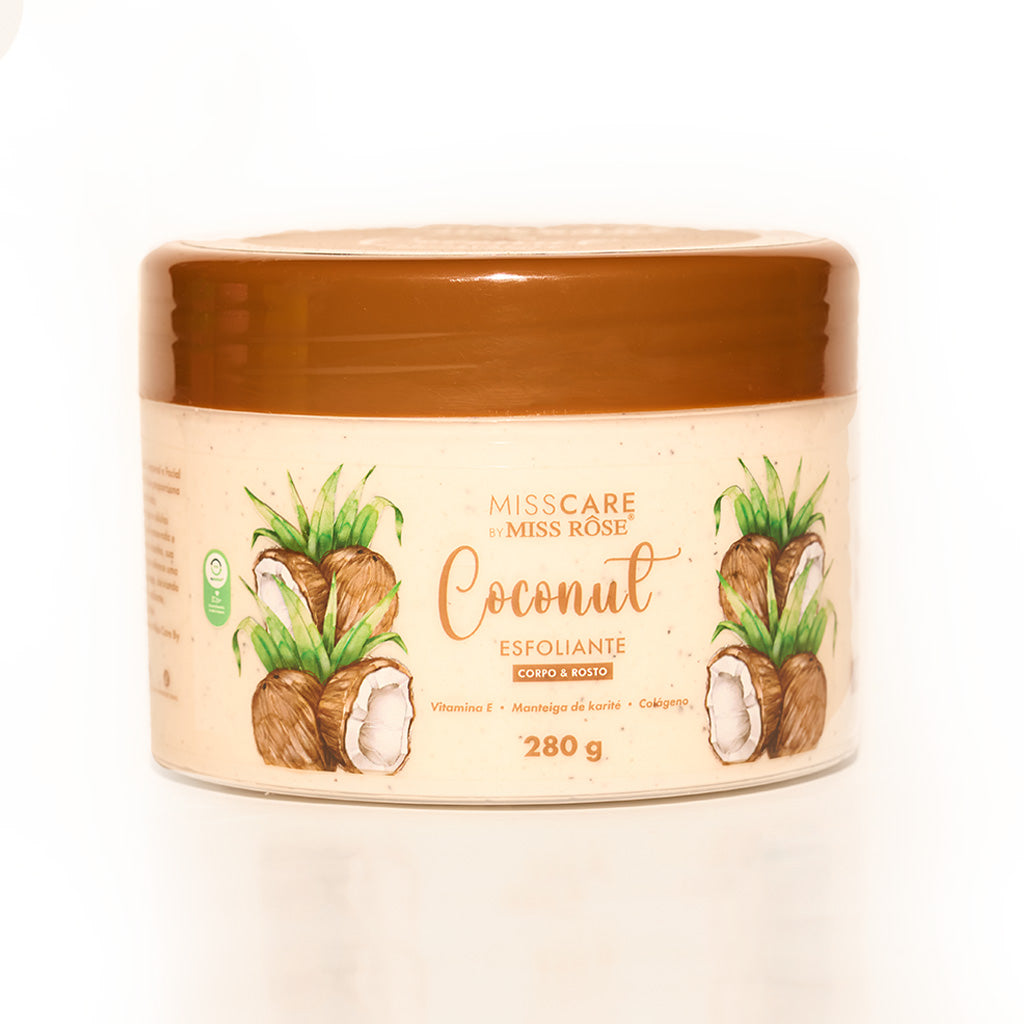 Esfoliante Corpo e Rosto Coconut - Miss Rôse - Miss Rôse Brasil