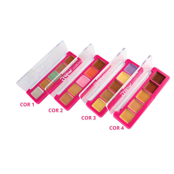 Paleta de corretivo Selva Neon - Miss Rôse - Miss Rôse Brasil