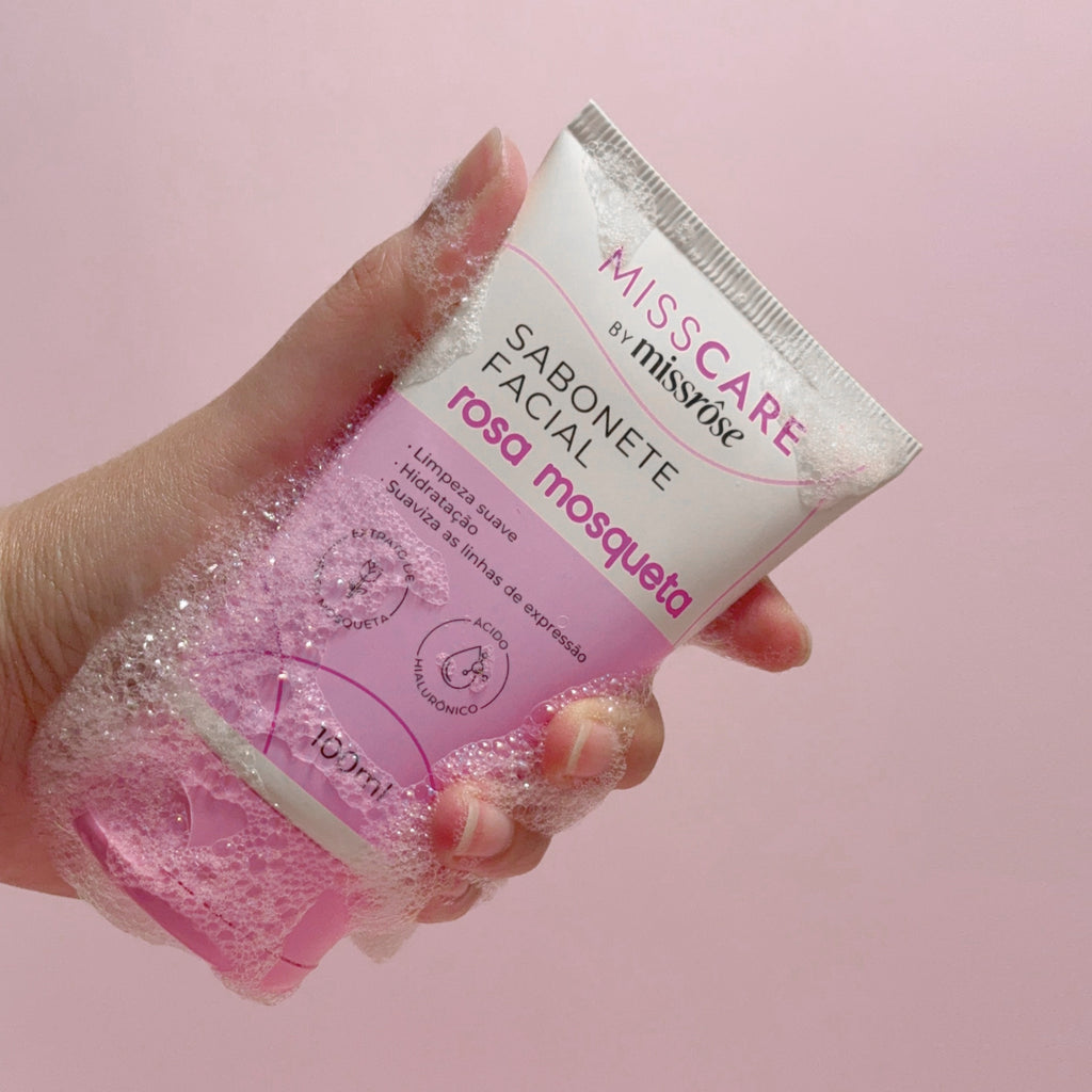 Sabonete Facial Rosa Mosqueta - Miss Care by Miss Rôse - Miss Rôse Brasil